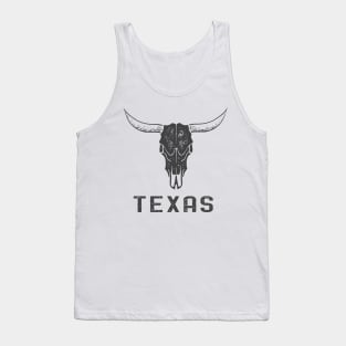 Texas Longhorn Skull Tank Top